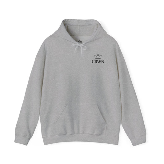 CRWN sand and grey hoodie