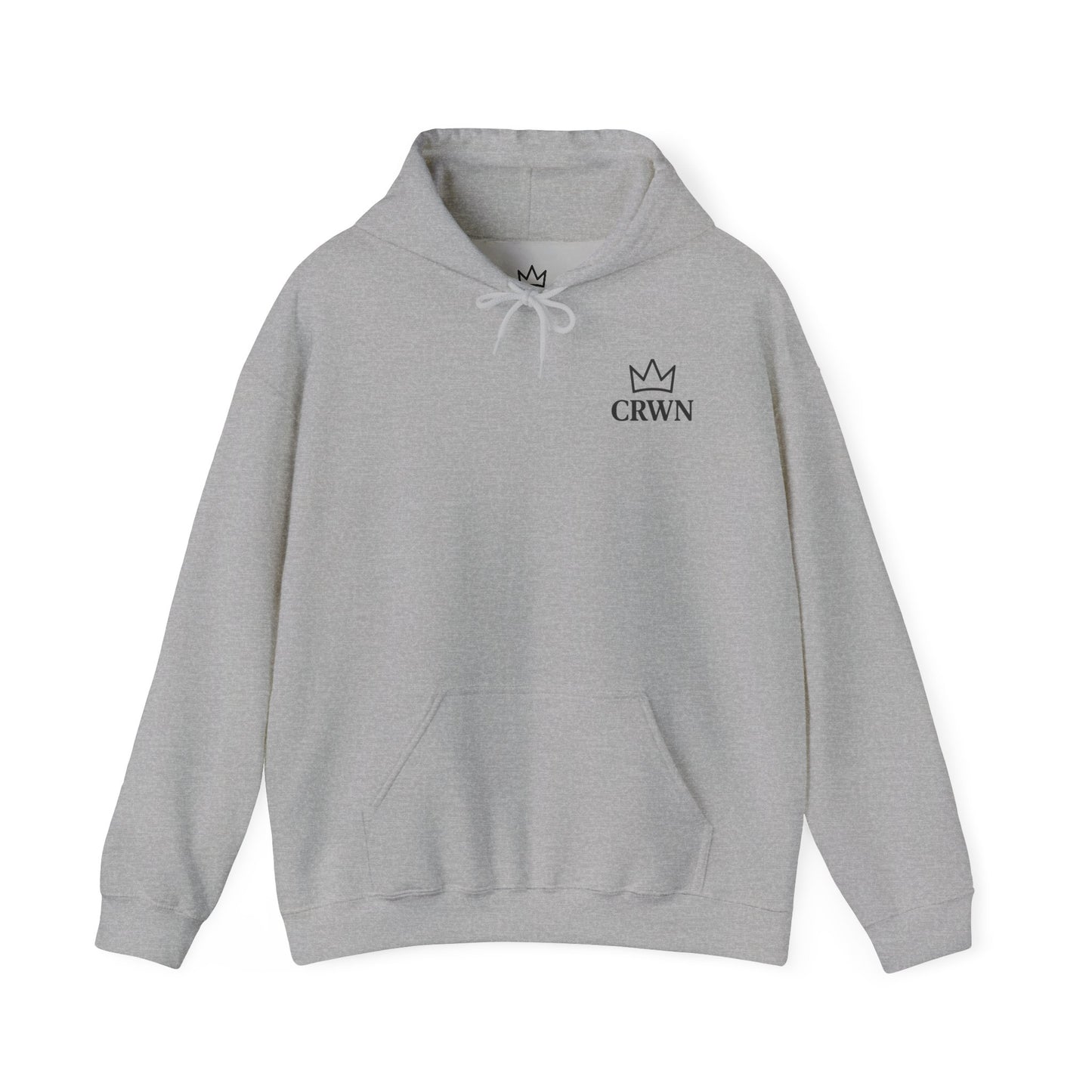 CRWN sand and grey hoodie